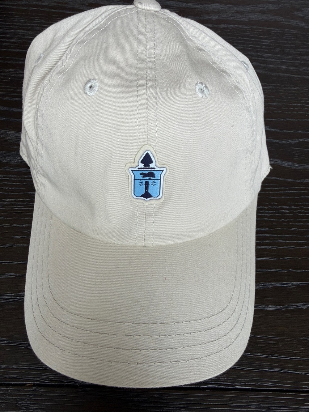 Rhode Island Country Club Cream Baseball Cap with Logo